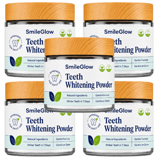 SmileGlow | Delivers 96% Whiter Teeth In 7 Days With Triple-Action Formula
