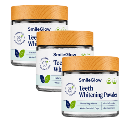 SmileGlow | Delivers 96% Whiter Teeth In 7 Days With Triple-Action Formula