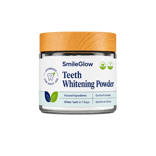 SmileGlow | Delivers 96% Whiter Teeth In 7 Days With Triple-Action Formula