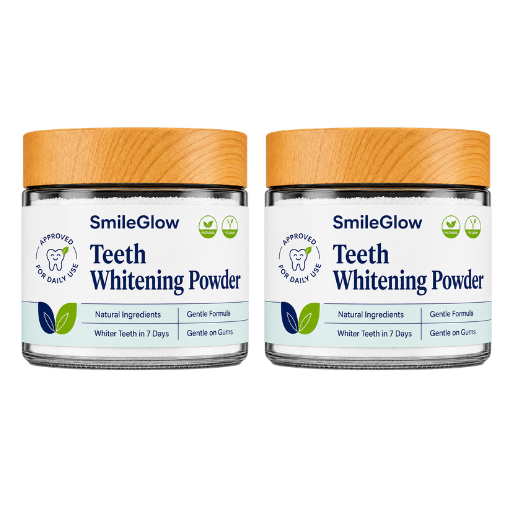 SmileGlow | Delivers 96% Whiter Teeth In 7 Days With Triple-Action Formula