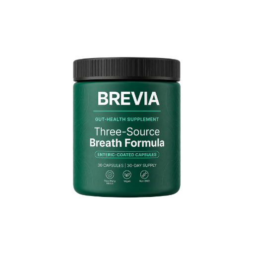 Brevia | Three-Source Breath Formula (Gut · Mouth · Liver)