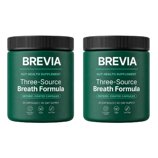 Brevia | Three-Source Breath Formula (Gut · Mouth · Liver)